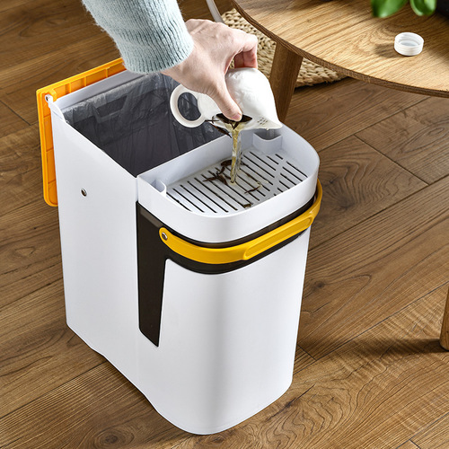 Tea bucket trash can two-in-one tea bucket tea dregs bucket tea set accessories waste water bucket large capacity tea table waste water bucket