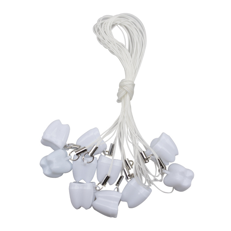 Joyas en forma de diente Caja de almacenamiento de dientes Caja de colección Dental Dental Regalo pequeño Dental Caja de látex pequeño Dental Caja de dientes pequeño