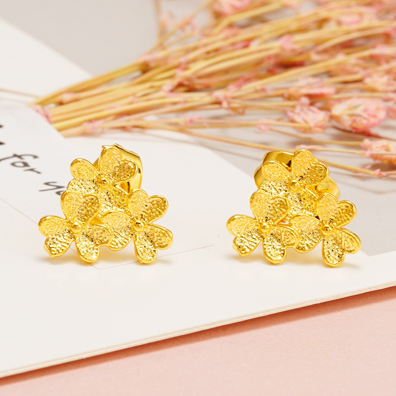 Pendientes de tres flores