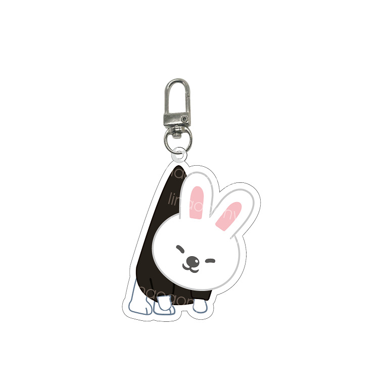 StrayKids nuevo SKZOO niños vagabundos de dibujos animados llavero acrílico colgante alrededor de estrellas