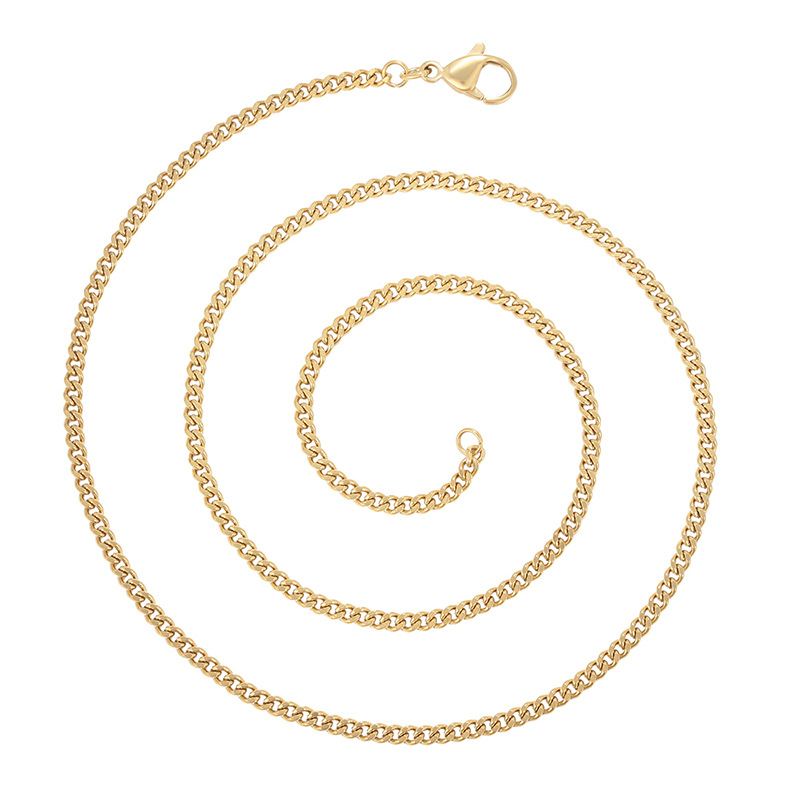 Xuping moda clásica cadena de acero inoxidable cadenas transfronterizas europeas y estadounidenses fácil de montar accesorios de collar de langosta al por mayor