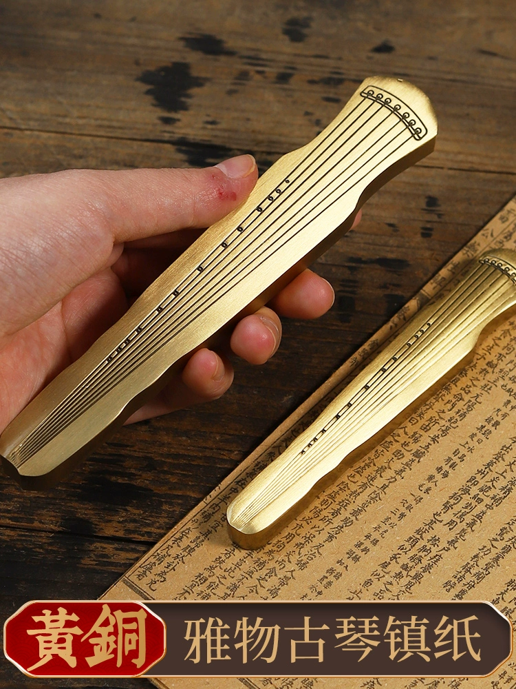 Латунный пресс-папье правитель каллиграфия линейка медная пресс-папье медная статуя бумажный город гуцинь украшение бумаги линейка мелкая прессованная бумага ручка