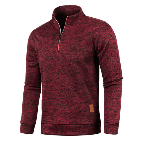 Men's Zipper Knit Sweater Sleeve Thin Fleece Style Trendy Top Sweater Outerwear Plus Size Men