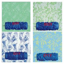 5寸液体壁纸漆印花滚筒滚花工具液体墙纸刷墙DIY墙面印花滚002