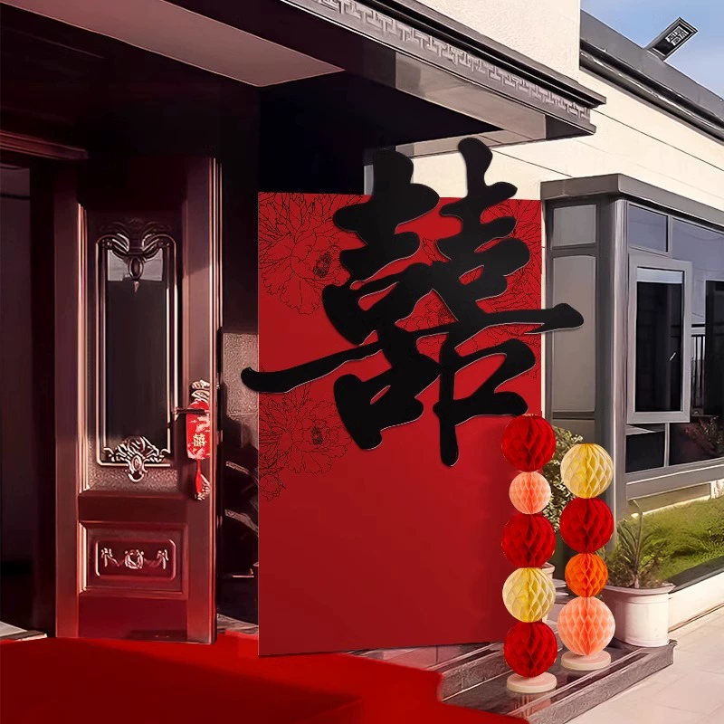 Дверная дверь украшает свадебную трехмерную доску