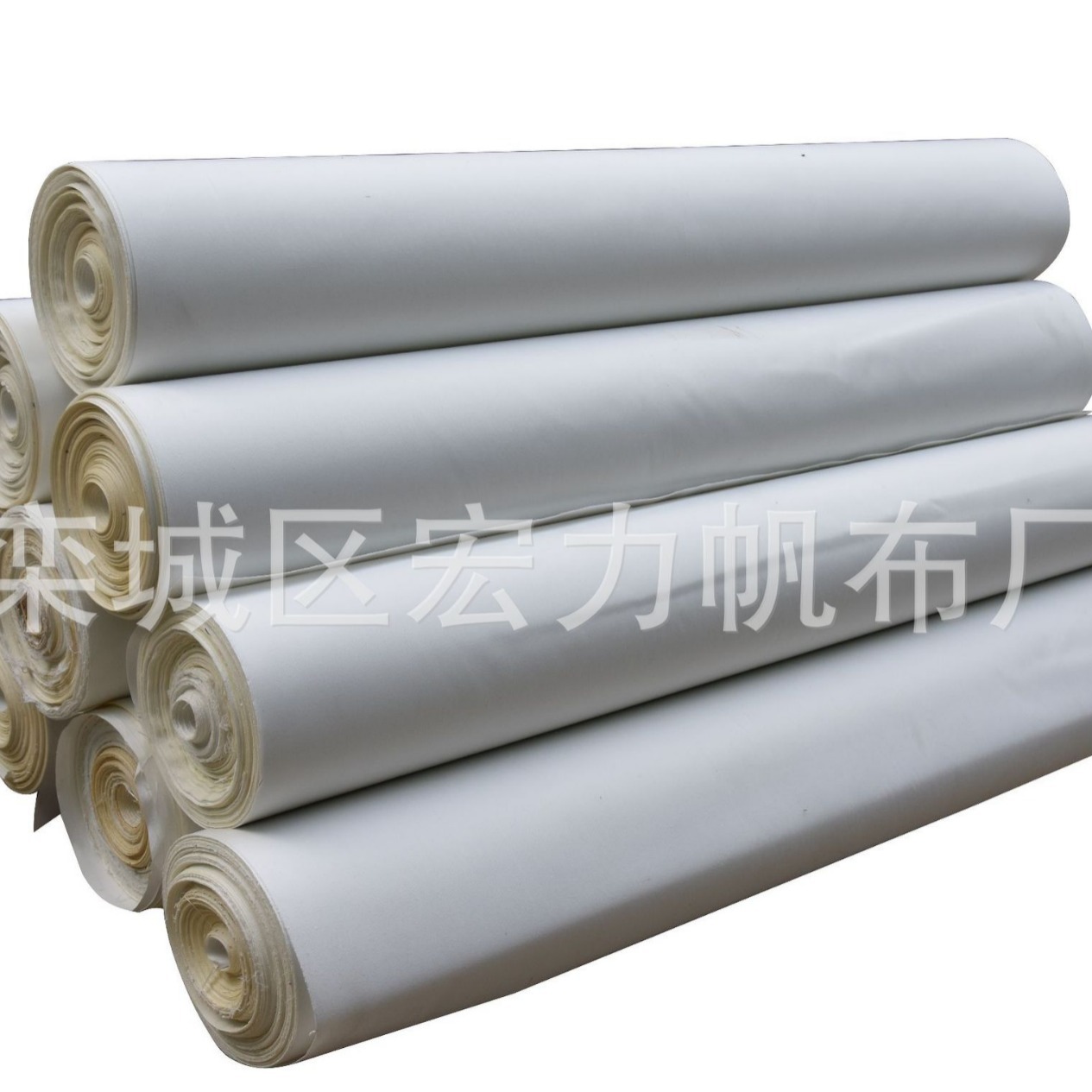 Poliéster blanco lienzo impermeable espesado protector solar al aire libre toldo de lluvia mongol fábrica de tela de tienda