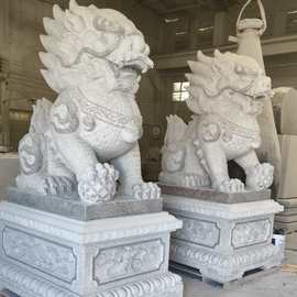 石雕石头青石貔貅家用摆件一对客厅门前门口看门庭院商铺小石貔貅