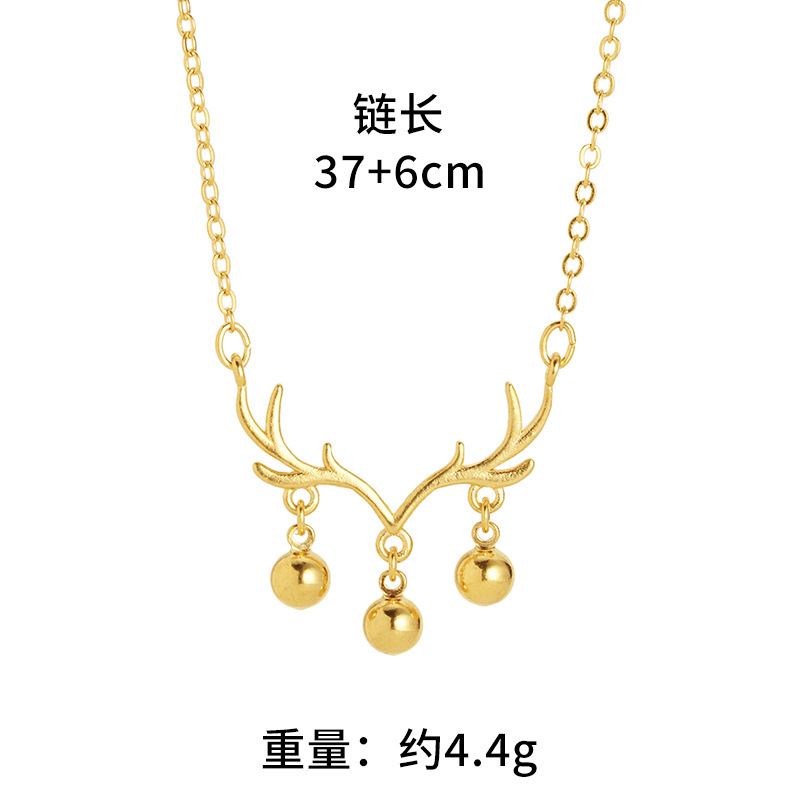 INS collar de asta Bell borla popular versátil simple chica en línea celebridad mismo estilo ligero lujo nicho diseño joyería