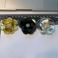 Прямые продажи с фабрики около 5.3cm блестящих цветов со стразами, одежда, сумки, обувь, декоративные цветы, модные стильные аксессуары