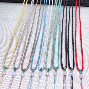 Wholesale high-end pineapple rope adjustable thread necklace rope pendant beeswax pendant rope accessories rope lanyard neck plain rope