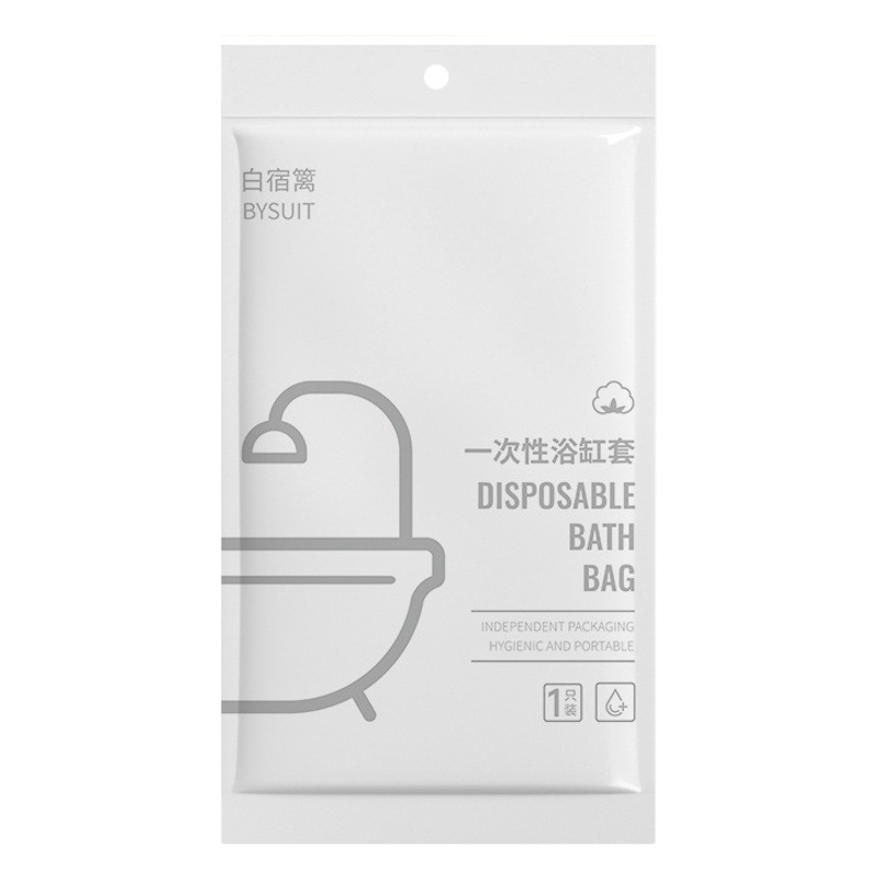 Disposable Bath Bag, Bathtub Cover, Bath Bucket, Shower Bag, Individually Packaged, Travel Thickeneded Hotel Bathing Double