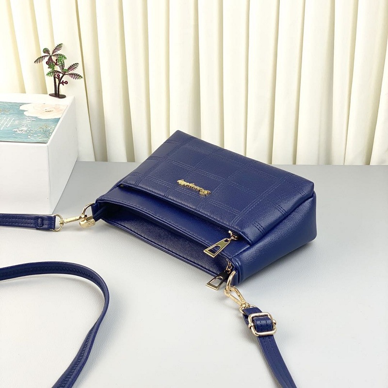 Classic Style Style Square Shape Medium Size Women's Medium Autumn Pu Leather Geometric Plaid Classic Style Square Zipper Square Bag