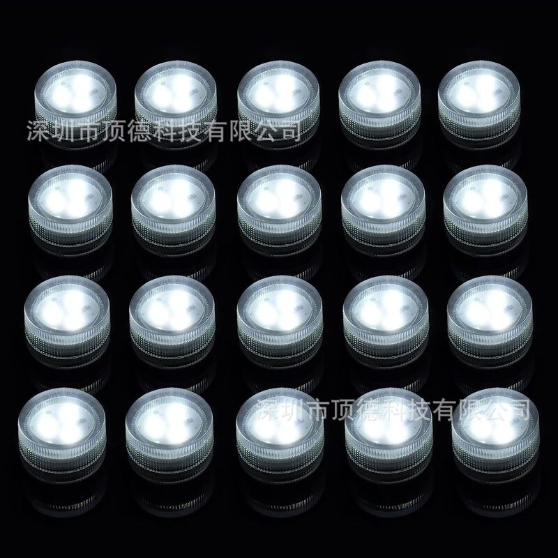 New Product Luminous Round Flat Candle Light LED Battery Colorful Twist Light 3CM Waterproof Diving Light New Product Luminous Round Flat Candle Light LED Battery Colorful Twist Light 3CM Waterproof Diving Light