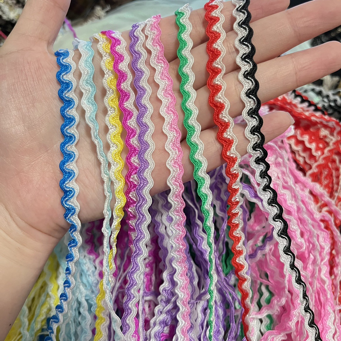 0,5 cm de ancho color blanco marineros de dos colores zapatos sombreros ropa de muñeca decoración de encaje accesorios cinta en stock