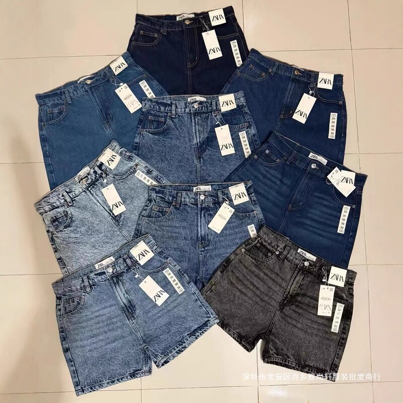 Jeanssd Denim Shorts Supply Wholesalertle Export Cross-Border New Whsaimol Jeans Enesho