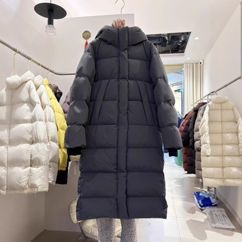 三防95绒东北及寒加厚长款羽绒服24过膝情侣外套冬504323防风防水|undefined