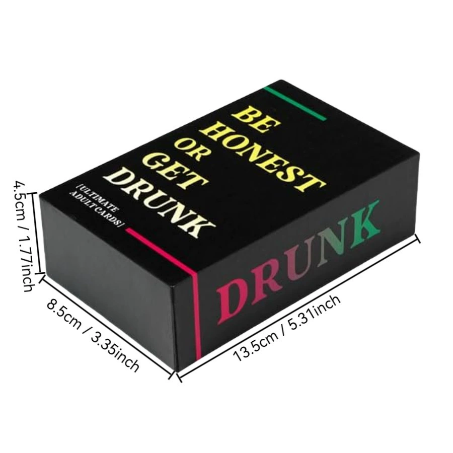 Английская версия BE HONEST OR GET DRINK искренняя питьевая несерьёзная карточная игра для вечеринки