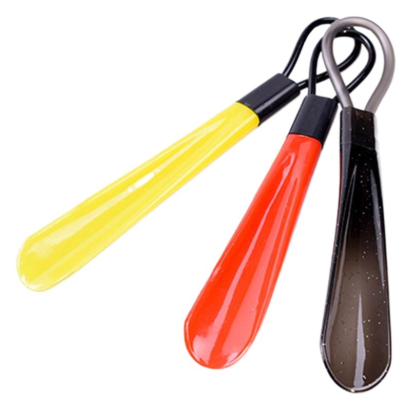 Calzador de mango largo para uso doméstico, calzador de plástico ecológico de mango largo y colorido, ayudante para ponerse los zapatos, multicolor.