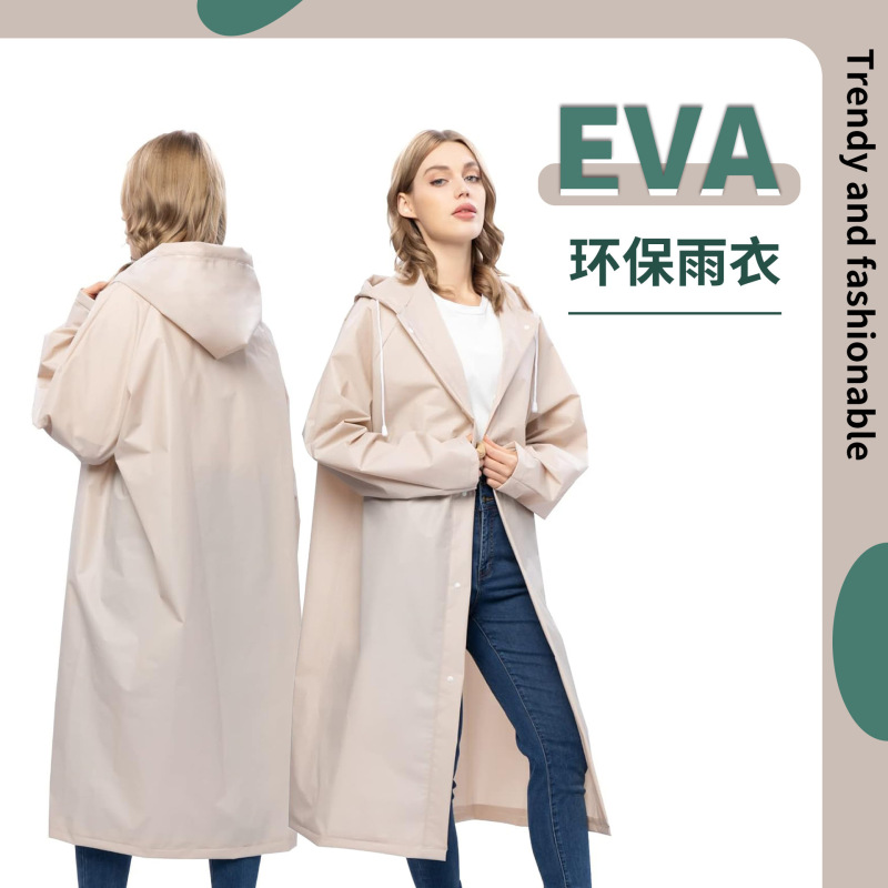 New Disposable Thickeneded Raincoat Eva Raincoat Scenic Spot Hiking Rafting Travel Concert Marathon Commonly Used