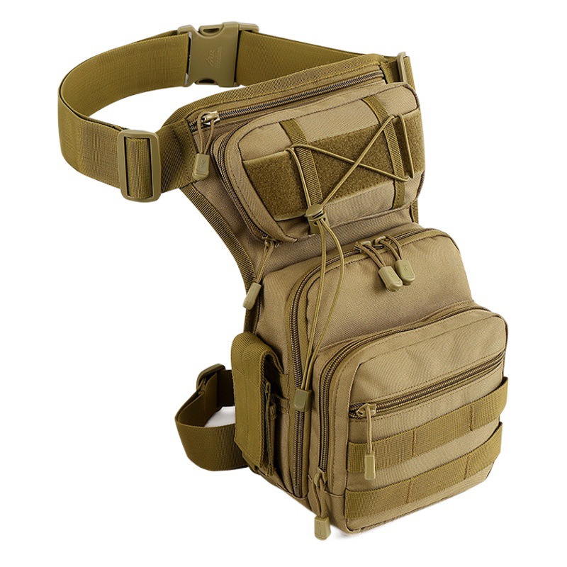 Precio de fábrica suministro versión mejorada bolsa de pierna táctica al aire libre ventiladores militares equipo bolsa de cintura bolsa de pesca multi-color opcional bolsa de cintura motorizada
