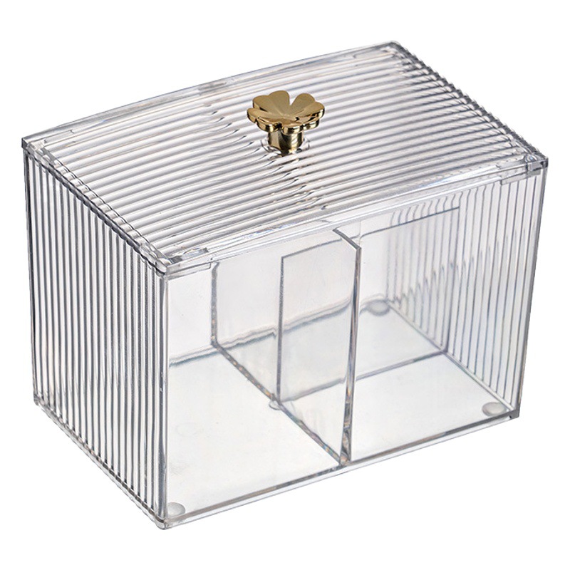 Lucky Grass caja de almacenamiento hisopo de algodón cosmético algodón separado caja de almacenamiento hogar pequeño objeto de almacenamiento de escritorio caja de almacenamiento de joyas