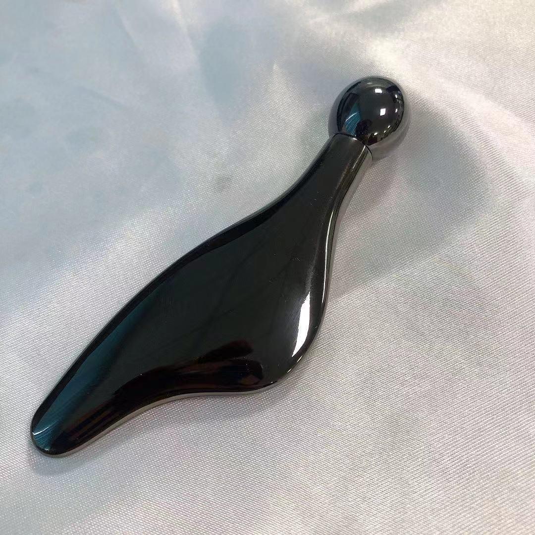 Rodillo metálico para masaje ocular, aplicador para crema facial y lifting de cara, regalo de belleza para el rostro