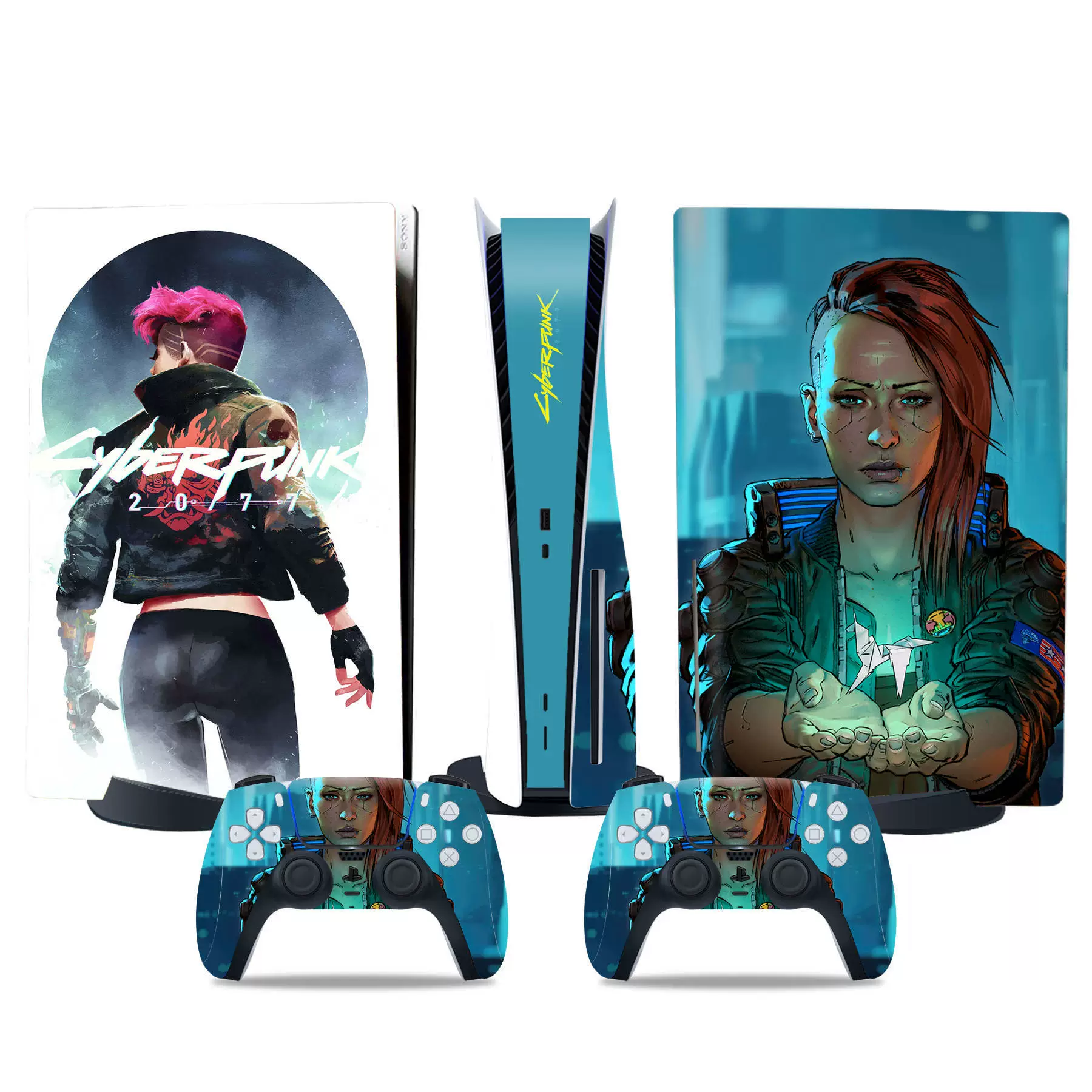 PS5 console skin, optical drive version, colorful vinyl film, removable adhesive