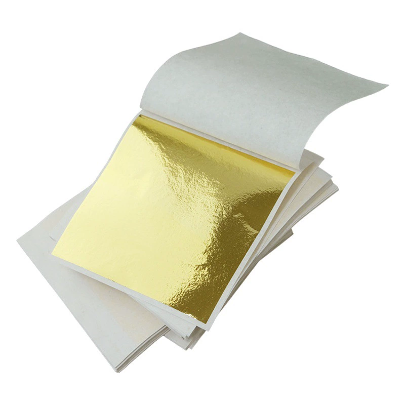 Золотая фольга, тайваньская золотая имитация, клей для золотой фольги, золотая фольга, масляная линия для декора поверхности, украшение, золотая фольга для статуи Будды, золотая фольга.