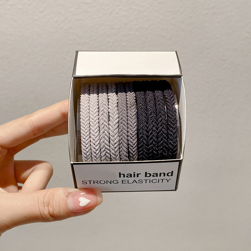 2025 nuevo estilo simple y versátil banda para el cabello sin costuras diadema duradera y de alta elasticidad que no daña el cabello coleta gruesa cuerda para el cabello sombreros