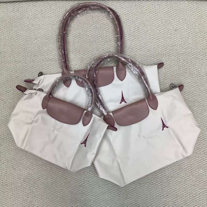 高品質の新しい限定版パリタワー刺繍トートバッグレディースハンドバッグ大中型餃子バッグ|undefined