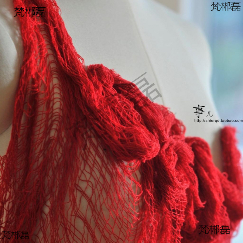1 Wandering Color Polyester Cotton Yarn Artist Creative Rice Price - Designer Fabric 4 Shabby Sparse Gauze