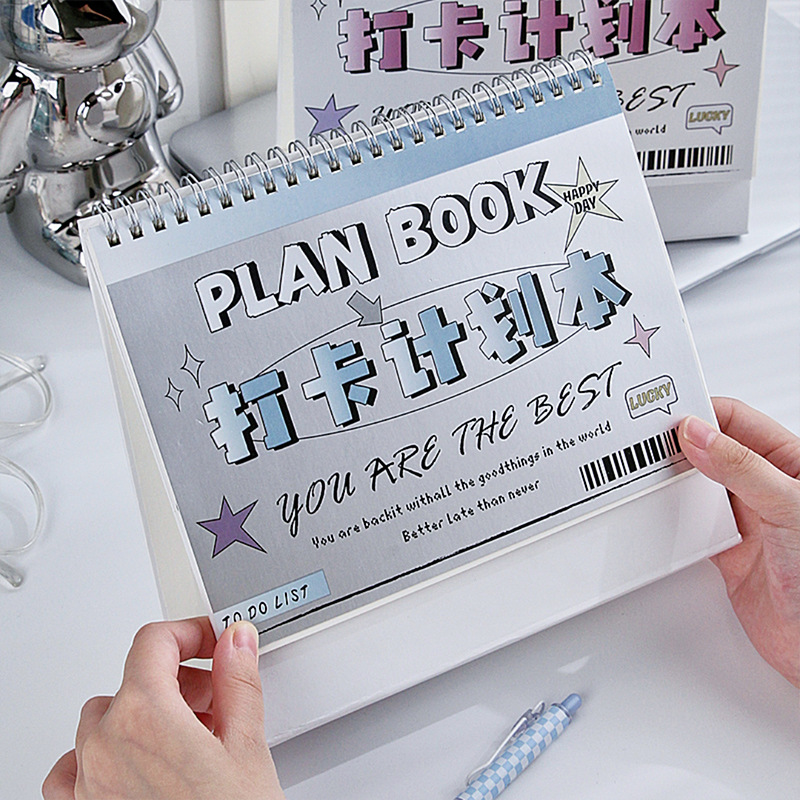 Cuaderno de tarjetas multifuncional de autodisciplina para estudiantes de primaria y secundaria Plan de vacaciones de verano Cuaderno de notas Gestión del tiempo Calendario semanal