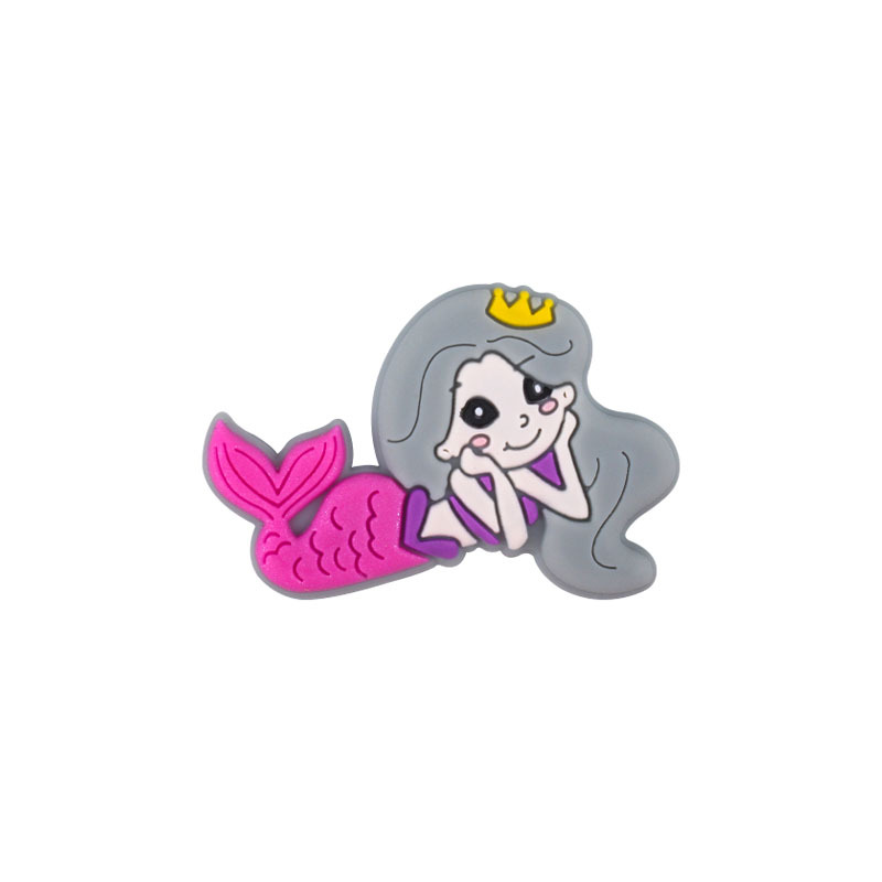 Nueva madre y el niño suministros de dibujos animados sirena cuentas silicona creativo DIY chupete cadena pulsera juguete mordedor Accesorios