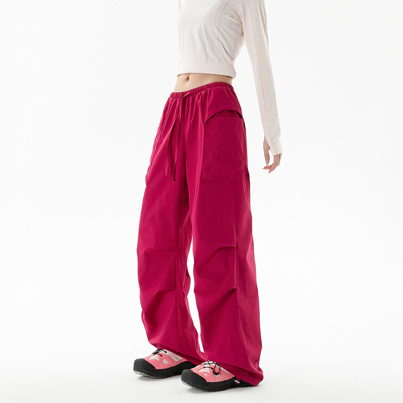 Pantalones de montaña al aire libre de mujeres de montaña trekking pantalones deportivos de secado rápido paracaidistas primavera y otoño pantalones largos de dopamina