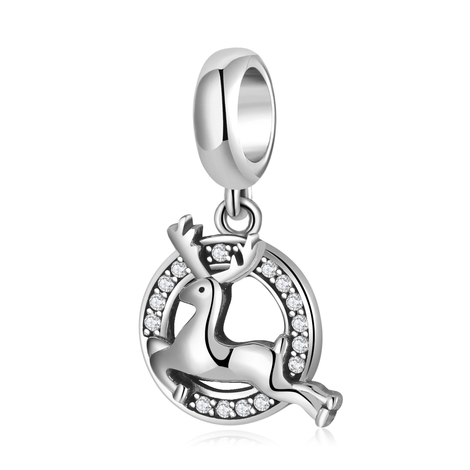 Diy pendant Christmas sterling silver pendant MAGIC CHARMS women's bracelet diy beaded silver jewelry accessories_voghion.com
