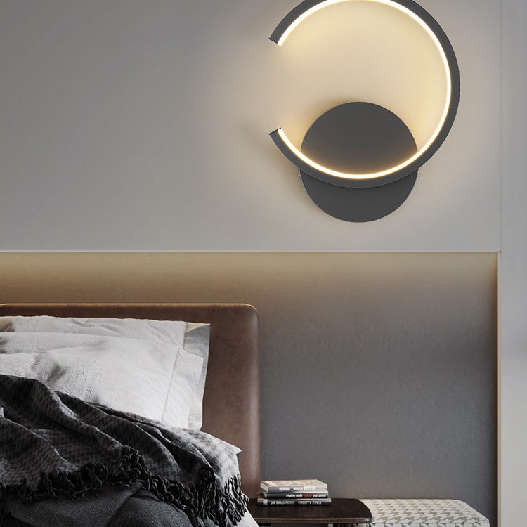 2024 lámpara de pared moderna nórdica sala de estar dormitorio lámpara de pared de fondo lámpara de cabecera balcón pared de fondo simple cabecera nueva