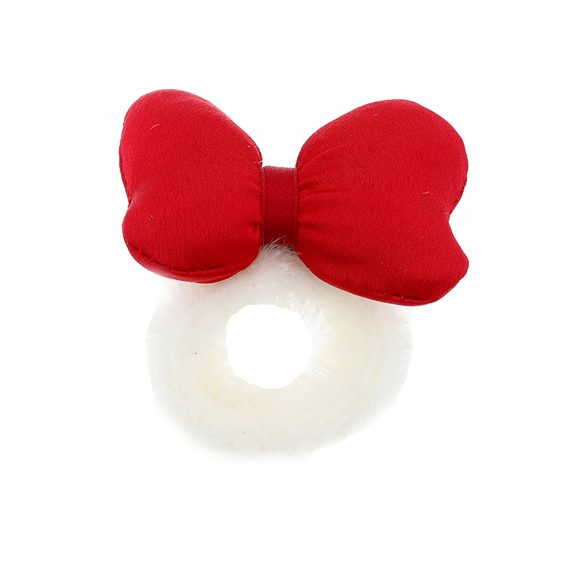 Accesorios para el cabello de los niños arco banda para el cabello Niñas Otoño e Invierno cuerda para el cabello de felpa Niña Linda tocado lazo banda de goma para el cabello