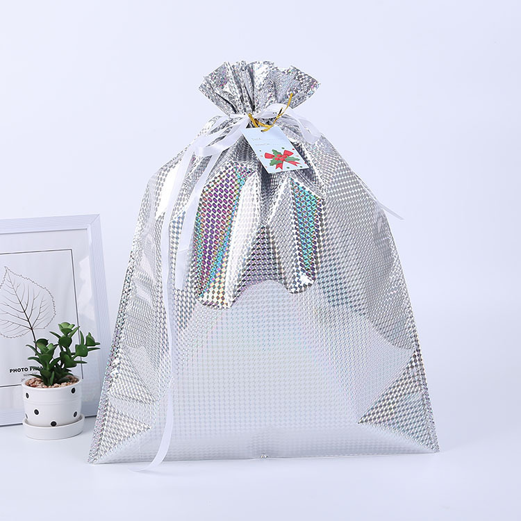 現物アマゾンレーザーフィルムローププレゼント袋クリスマスロープキャンディー袋プレゼント包装クリエイティブプレゼント袋|undefined