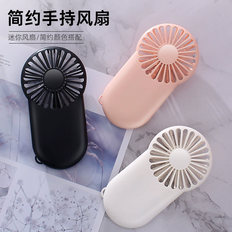 Новый портативный карманный мини-вентилятор, трехскоростной портативный настольный маленький вентилятор с USB-портом, экспорт с логотипом через границу
