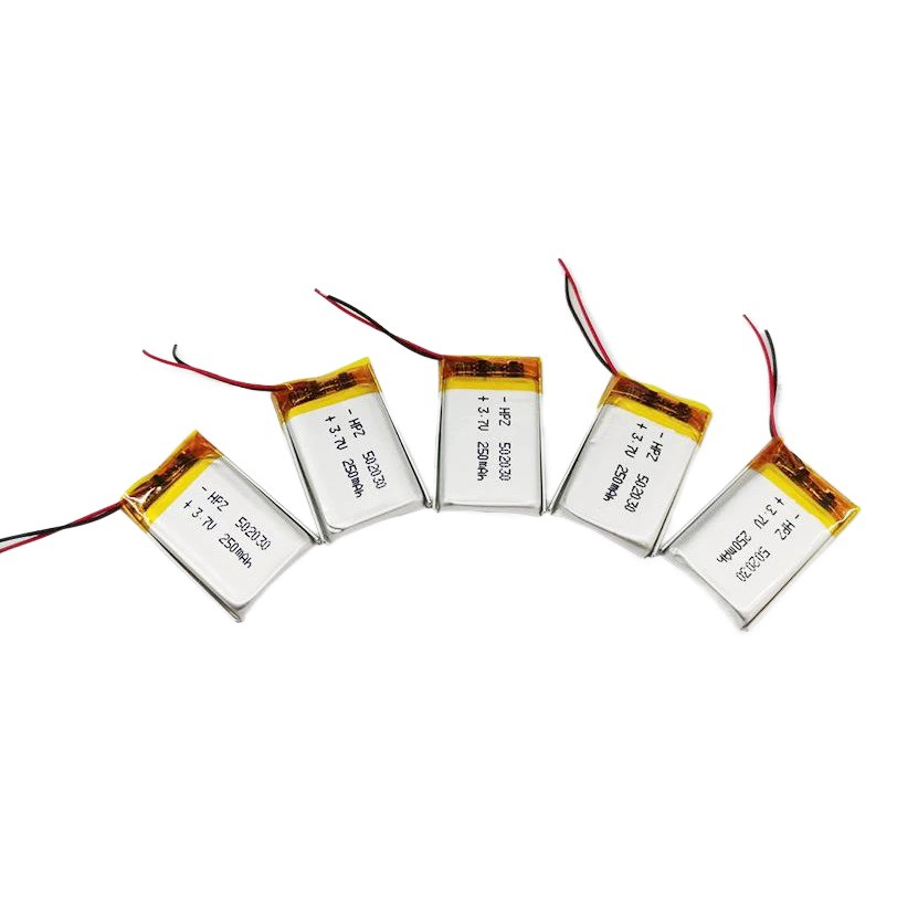 Литиевая батарея 502030, 250 мАч, 3,7 В, для умного стакана, полимерная литиевая батарея для увлажнителя, мягкий корпус, литиевый аккумулятор