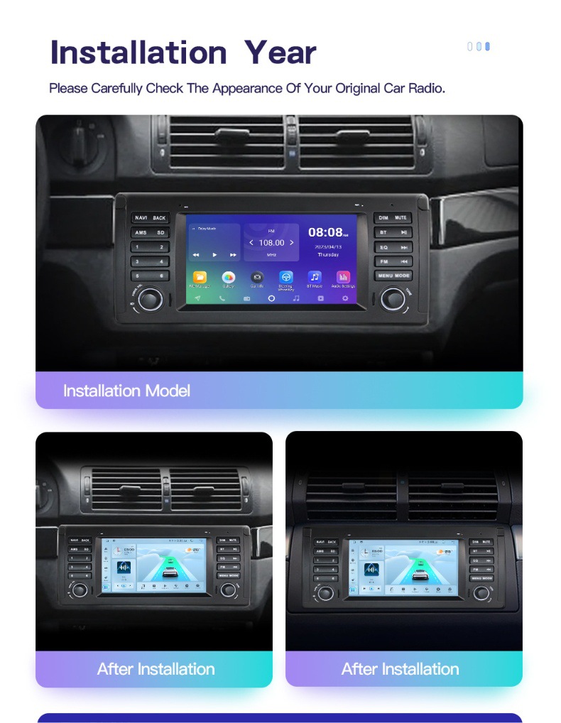 Suitable for Bmw 5 Series E39 M5 Android Navigation Radio Player Carplay Bluetooth