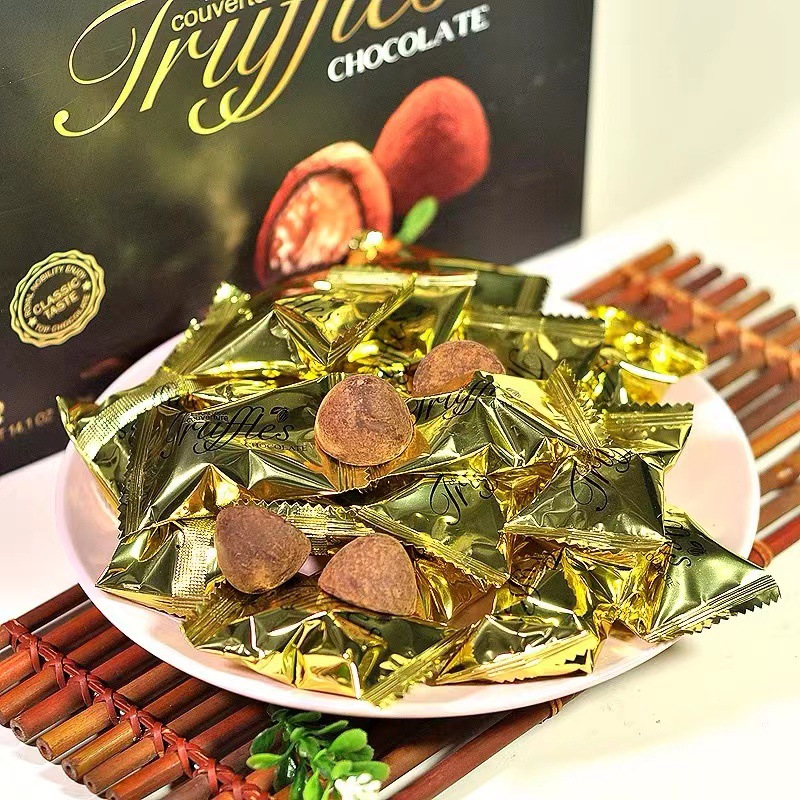Malaysia imported black truffle gift box chocolate 400g/box snack food drama afternoon tea