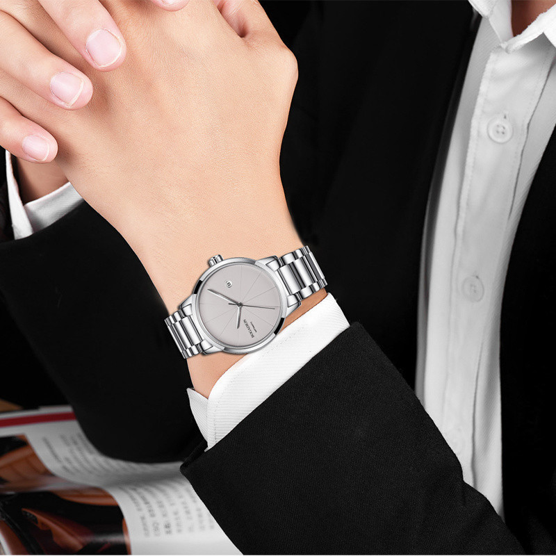 BY BAO JIA DI LONG MECHANICAL WATCH 완전 자동 남성 시계 방수 간단한 남성 순수 기계 시계 남성 하이 기어 핸들