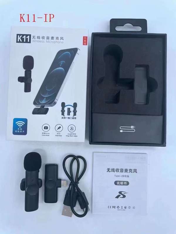 クロスボーダー無線クリップマイクK8K9K35携帯電話中継ミニマイク録音集音ノイズ|undefined