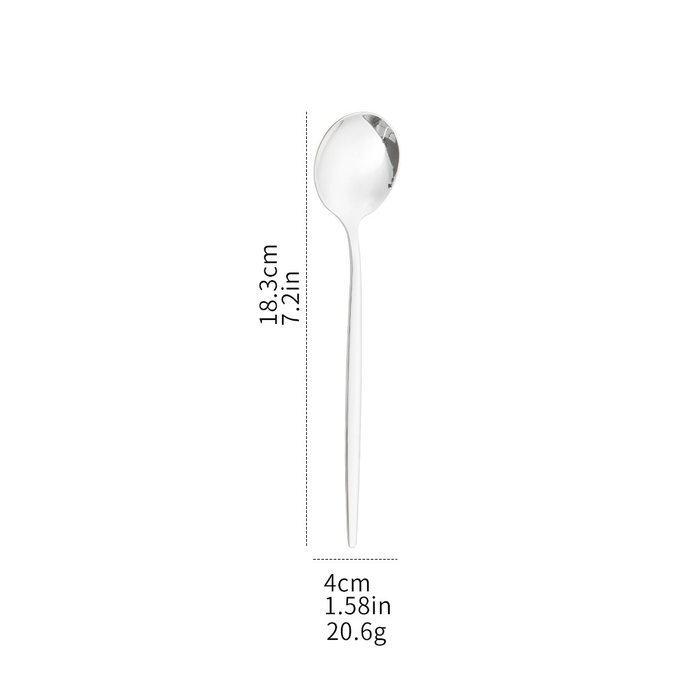 Stainless Steel Dessert Coffee Spoon For Elegant Tableware_voghion.com
