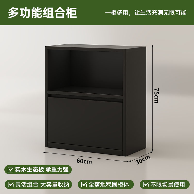 Libreros de madera maciza armario de piso negro armario de sofá armario de partición armario de almacenamiento armario de sala de estar estante de libros retro