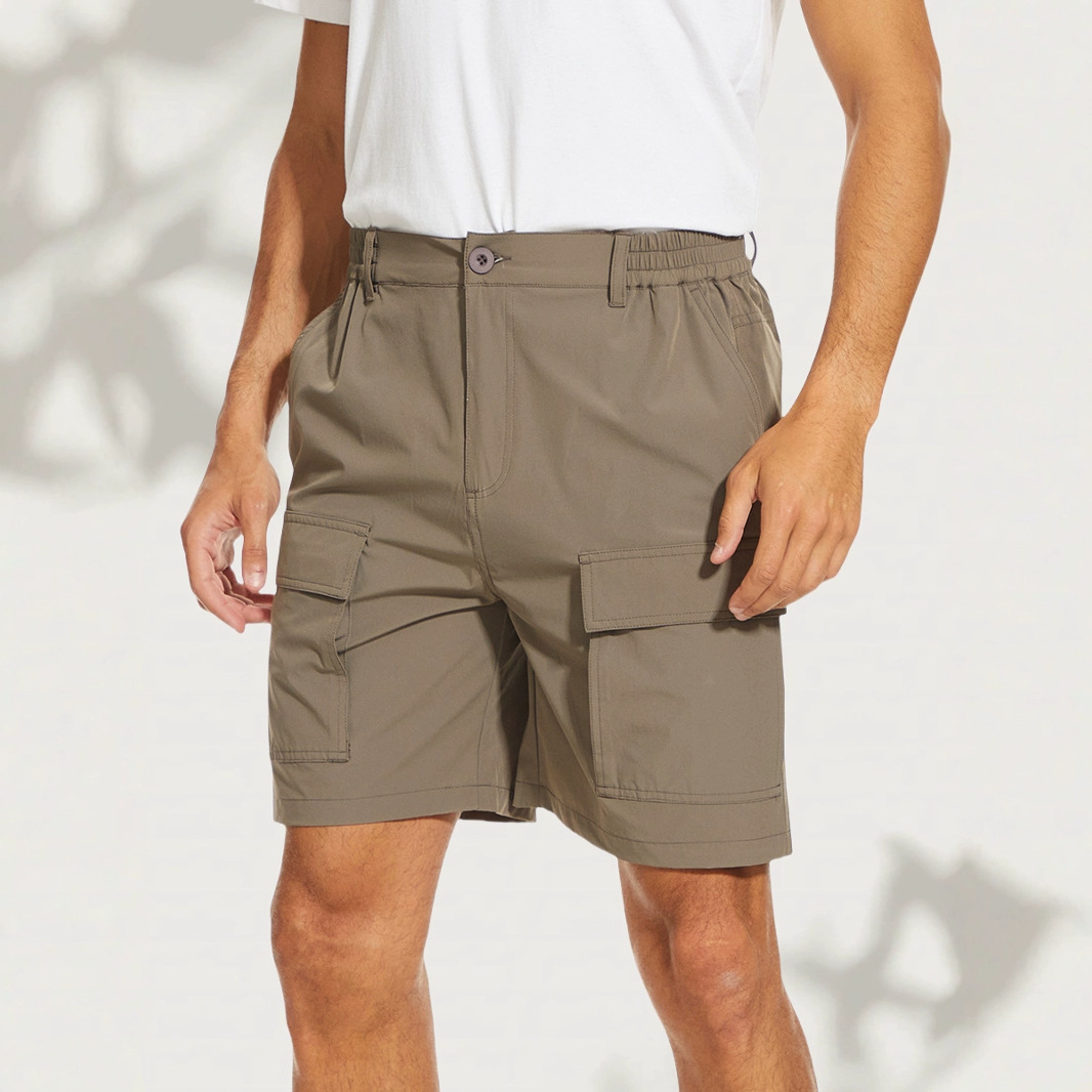 Cross-Border Sports Cargo Pants, Summer Breathable Five-Point Shorts, Outdoor Moisture-Wicking Quick-Drying Mid-Length Pants, Men's Trendy Shorts