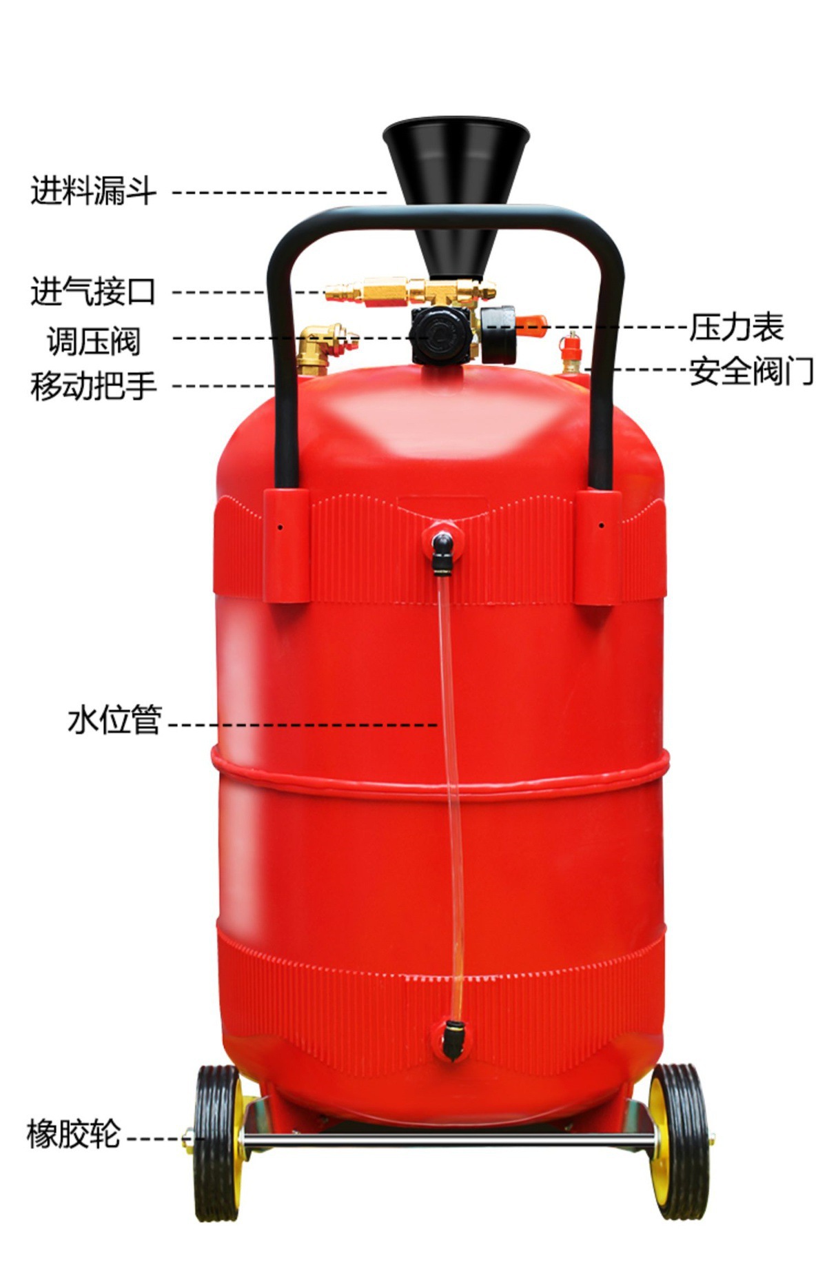 Car Wash Double-Tube Foam Machine High-Pressure Thickened Explosion-Proof Plastic Foam Bucket Water Wax Machine Car Wash Beauty Shop Car Wash Equipment
