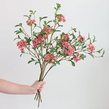 仿真花蓝雾花雪球花家居餐桌简约装饰婚礼婚庆布景摄影道具假花束