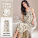 [cool feeling] with breast pad nightgown women's pajamas summer summer modal camisole ice silk thin mid-length